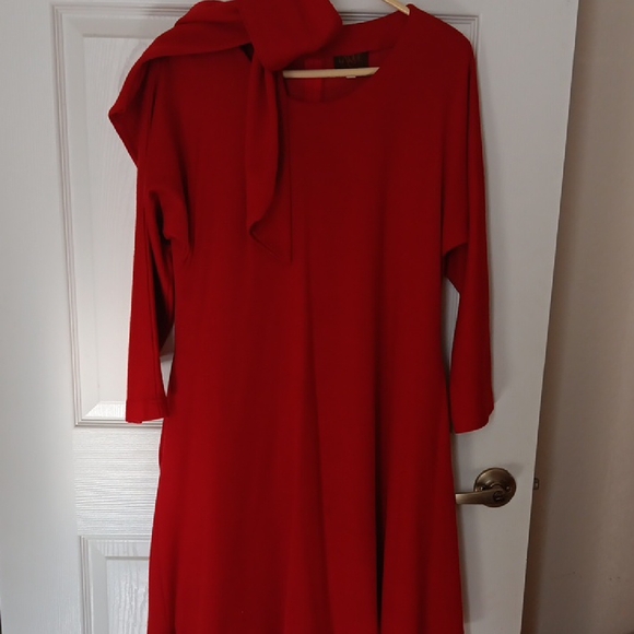 Larue of Palm Beach Dresses & Skirts - Red Aline Dress By Larue of Palm Beach.Vintage.8 Petite
